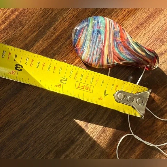 Multicolor Glass Pendant Necklace - Picture 3 of 4